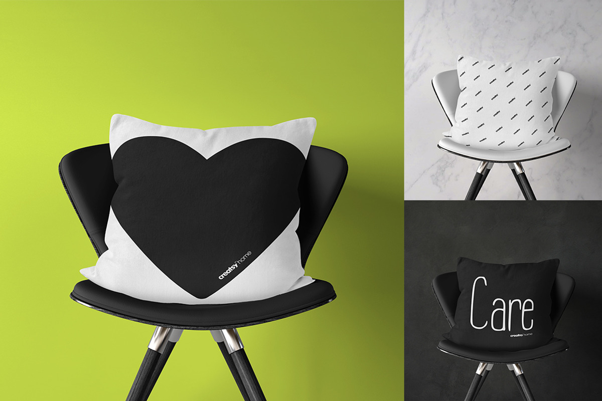 Throw Pillow Mockup Set, a Household Mockup by creatsy2 (Photo 9 of 13)