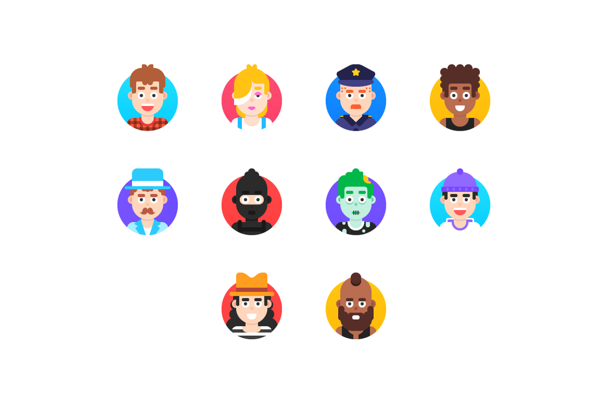 Flat avatars, an Icon by bart9339 (Photo 2 of 2)
