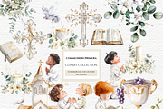 Clip art Primera communion bundle, an Education Illustration by Invite to Clipart (Thumbnail 1 of 6)
