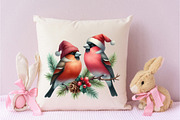 Christmas Grosbeak Birds PNG, an Illustration by Designking (Thumbnail 3 of 4)