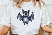 Funny Halloween Bats Clipart, an Illustration by CraftArtStudio (Thumbnail 4 of 6)