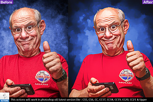 Cartoonist Avatar Photoshop Action