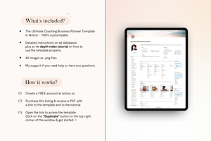 Notion Coaching Business Planner