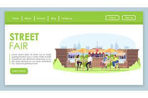 Street Fair Landing Page