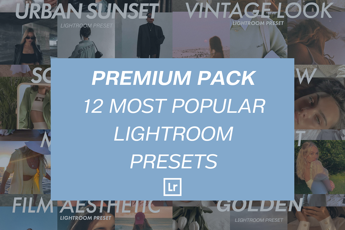 Pack 12 Premium Lightroom Presets, an Action Add-On by LesyShopDesign (Photo 1 of 7)
