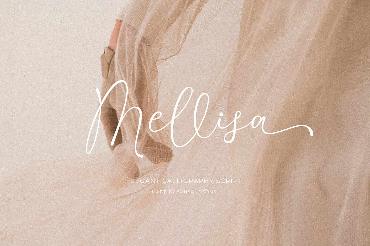 Mellisa - Elegant Script, a Script Font by Sans & Sons