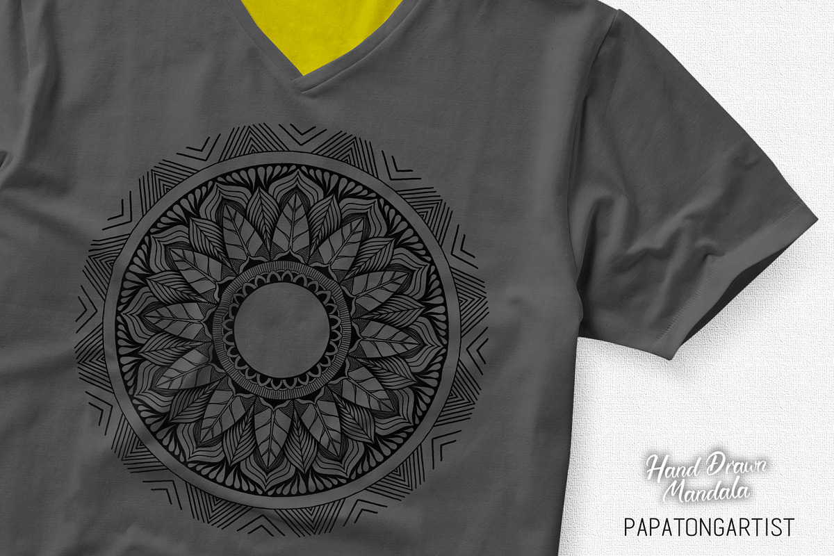 Hand Drawn Mandala, an Object Illustration by Papatongartist (Photo 6 of 8)