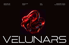Velunars Modern Tech Futuristic Font