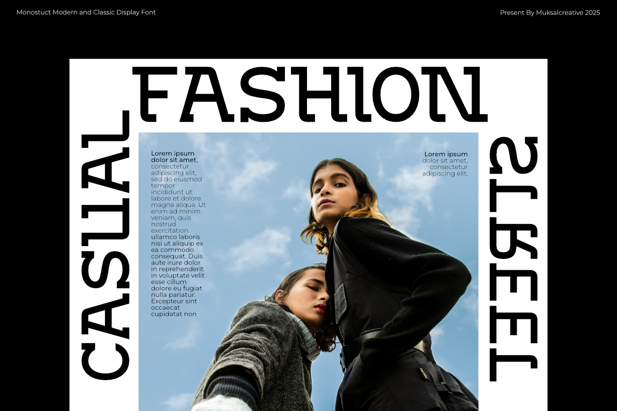 Monostruct, a Slab Serif Font by Muksal Creative (Photo 5 of 10)