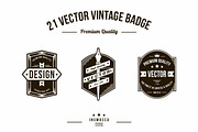 21 Vintage Badges EDITABLE TEXT, a Branding & Logo Template by inumocca_type (Thumbnail 1 of 5)