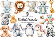 Stuffed Animals Clipart PNG, an Illustration by SinaCreation (Thumbnail 1 of 5)