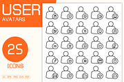 User and Ui Line Icons, an Outline Icon by Designfour (Thumbnail 1 of 7)