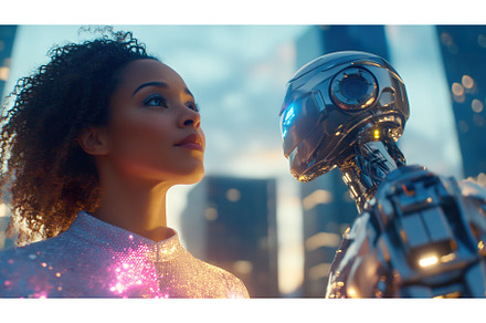 Human robot collaboration concept, a Person Photo by Lermont51