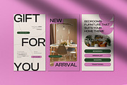 Pink Furniture Instagram Pack, a Social Media Template by graphicook (Thumbnail 4 of 5)