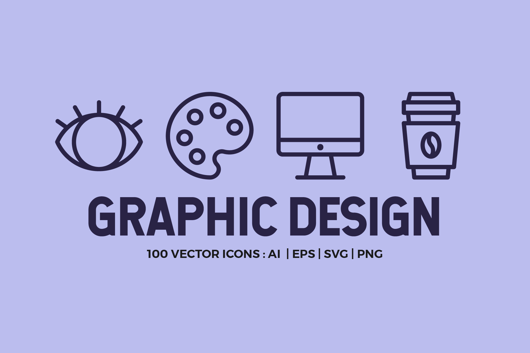 Graphic Design Line Icons, an Outline Icon by Abstracto-Create