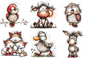 Morning Mood Animal Prints, an Illustration by Craft Nest (Thumbnail 4 of 6)