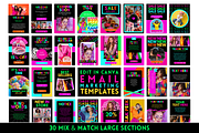 Neon Email Templates, an Email Template by SunshineStudioBoutique (Thumbnail 5 of 9)
