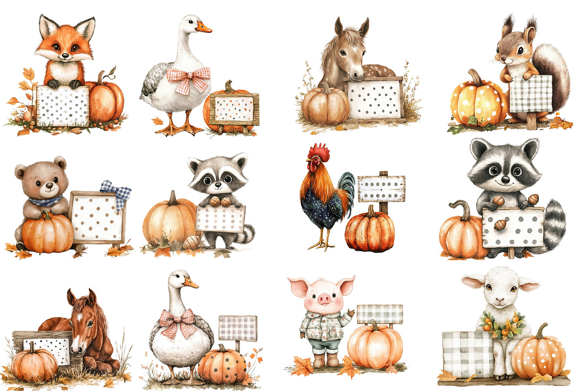 Autumn Fall Sublimation Clipart, an Illustration by Designworld (Photo 4 of 5)