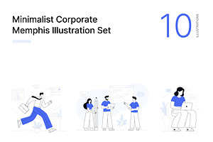 Minimalist Corporate Illustrations, an Illustration by SaurabhSharma