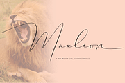 Maxleon, a Script Font by danti (Thumbnail 1 of 7)