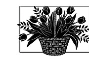 Charming flower basket wall art, an Illustration by Amazin_art (Thumbnail 32 of 32)