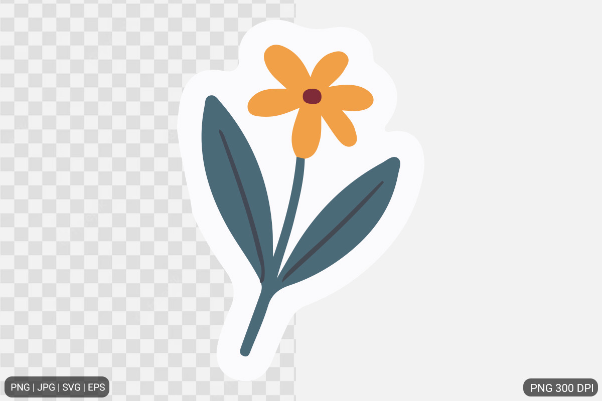 Cute Flower Sticker Design Bundle, an Illustration by Actual Pixel (Photo 23 of 26)