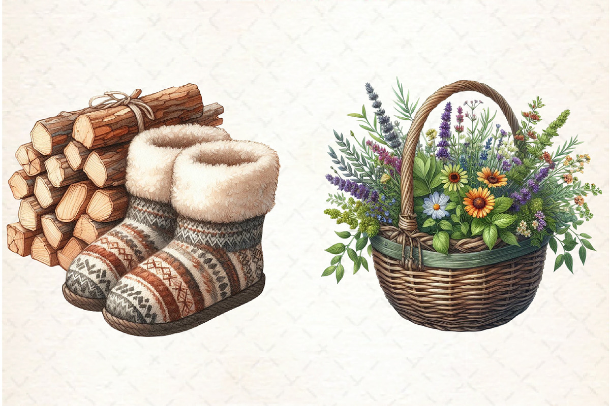 Nordic Summer Element Clipart, an Illustration by Libby Wishes (Photo 5 of 6)