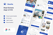 Reella - Real Estate App UI Kit, an App Template by Creative Perspective (Thumbnail 1 of 6)