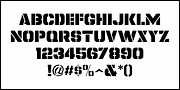 Spy Stencil JNL, a Sans Serif Font by Jeff Levine Fonts (Thumbnail 3 of 5)