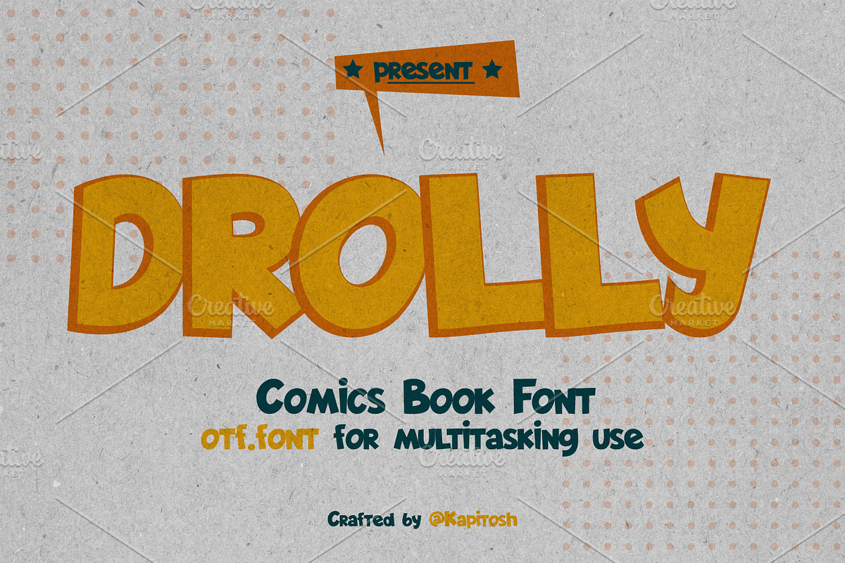 Bold Comic Book cartoon funny font