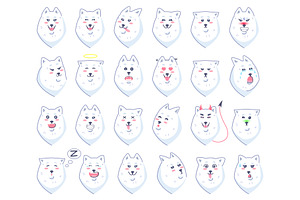 Samoyed Dog Stickers Pack