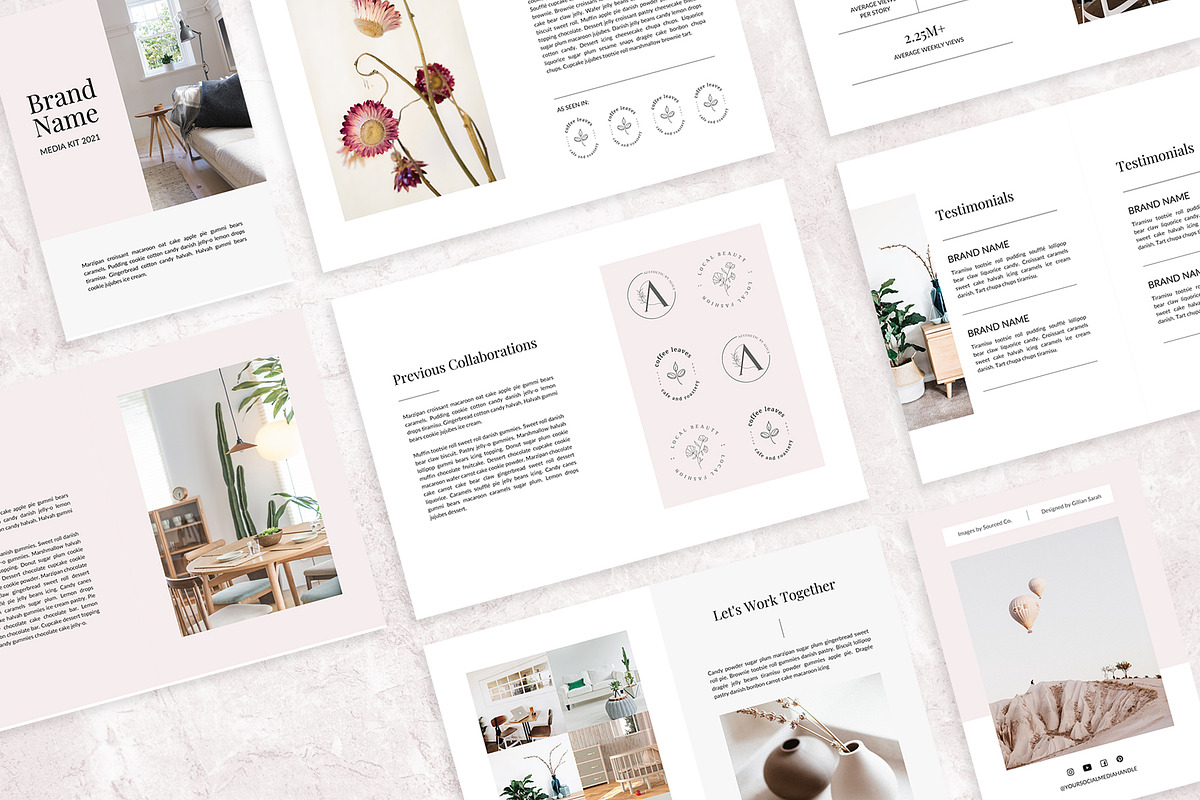 Gwyneth CANVA Media Kit, a Magazine Template by Gillian Sarah (Photo 1 of 10)