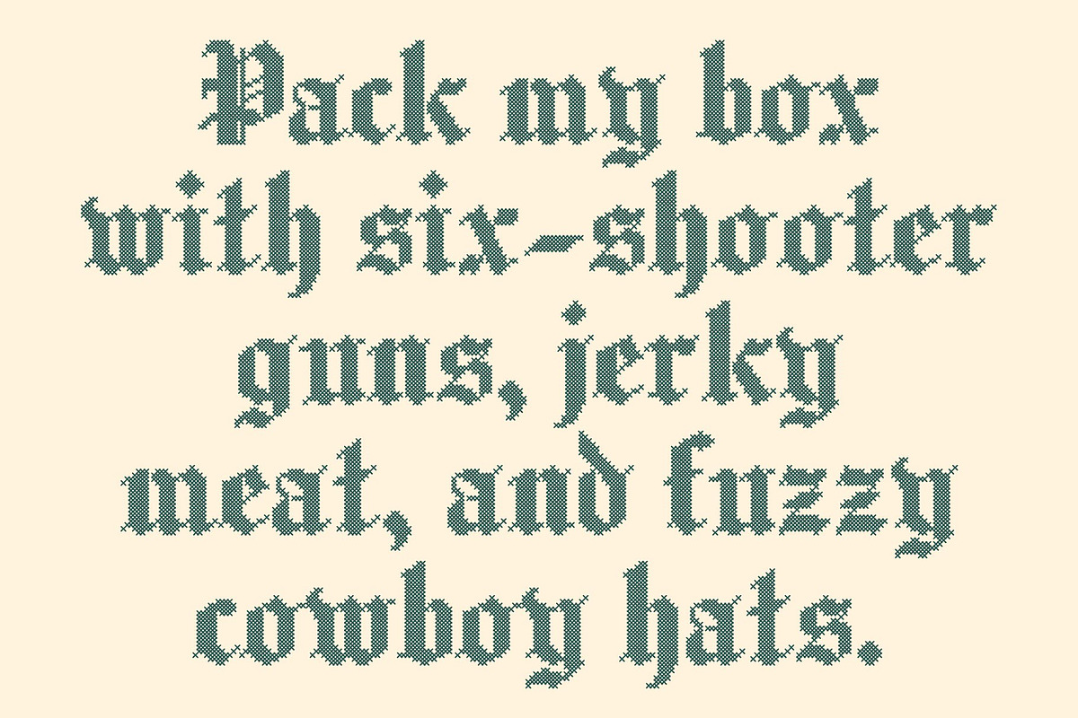 CS Bristol Stitched, a Blackletter Font by Craft Supply Co. (Photo 6 of 8)