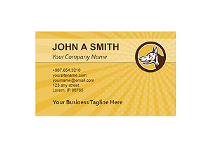 Business Card Template Doberman Pins