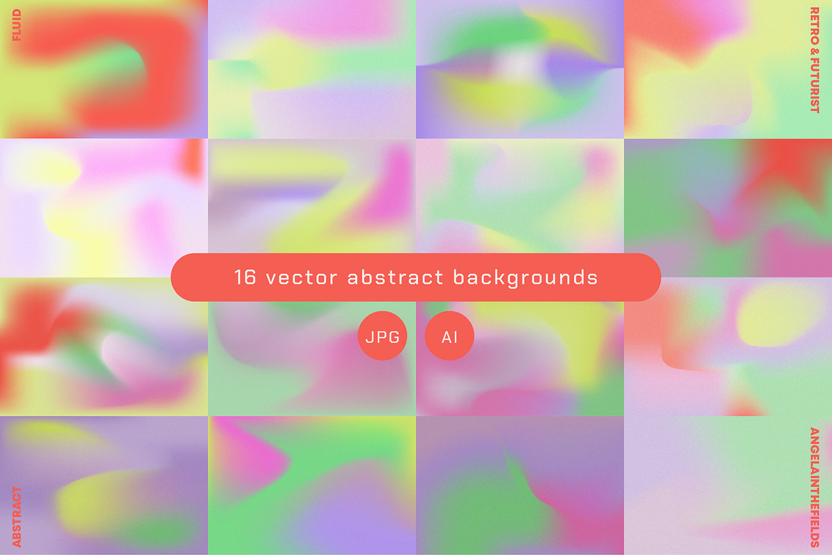 Escapism Vector Grainy Gradient Set, a Texture Graphic by angelainthefields (Photo 3 of 6)