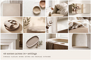 Neutral Candle Scene Backgrounds, a Background Photo by Galgali Design Studio (Thumbnail 5 of 7)
