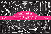 Doodle sketch arrows set, a Templates & Theme by mcherevan (Thumbnail 1 of 3)
