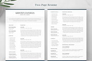 Resume Template Kristen, a Resume Template by Olympia Resume (Thumbnail 2 of 6)