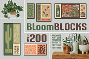 BloomBlocks. 200 Wall Art Posters, a Graphic by Cosmic Store (Thumbnail 1 of 12)