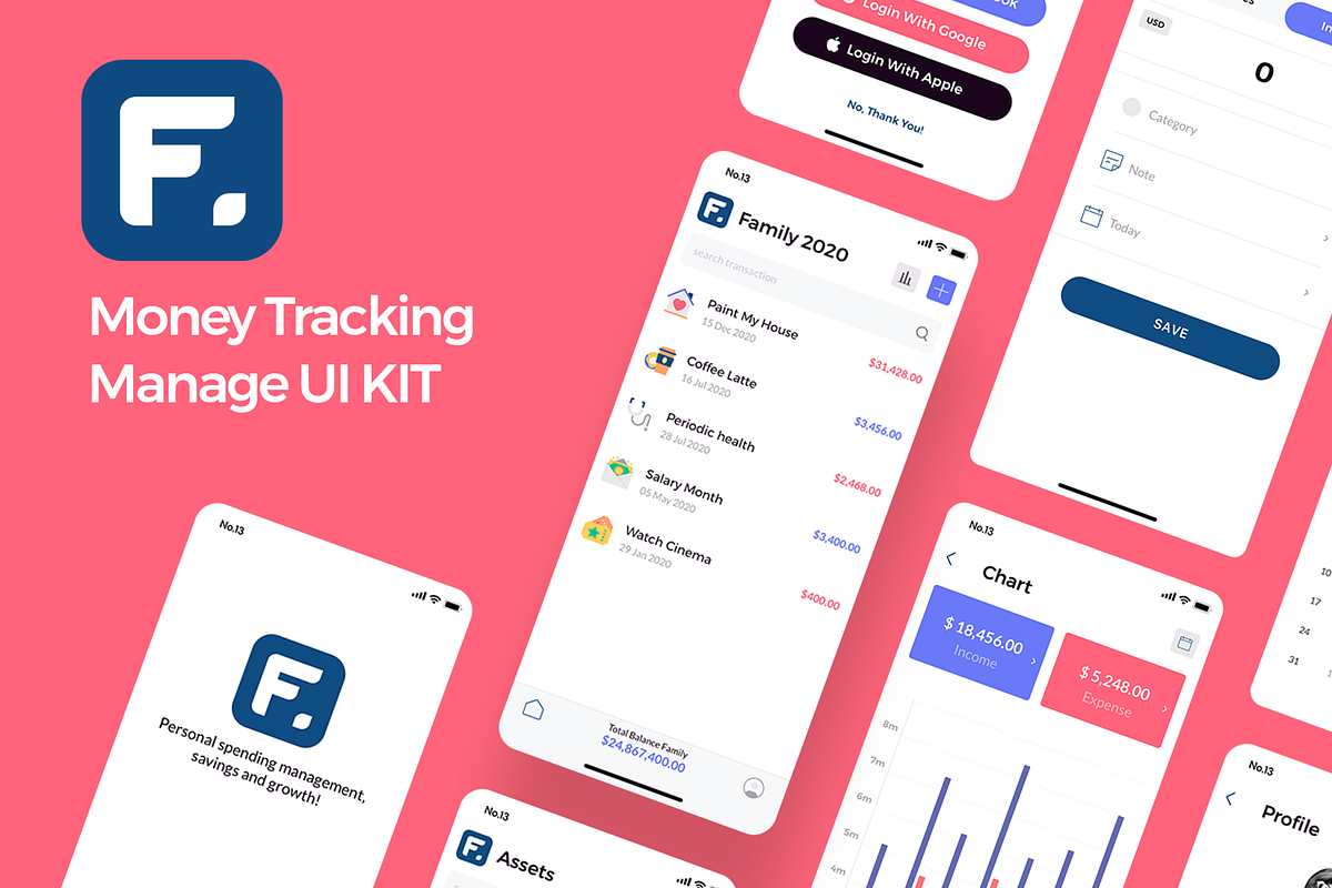 Finany - Cashflow Manager UI KIT, an App Template by No.13 (Photo 6 of 6)