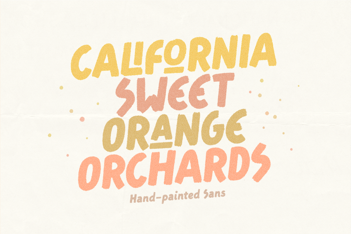 Sweet Orange - Hand-painted Sans, a Handwritten Font by Harmonais Visual (Photo 1 of 10)