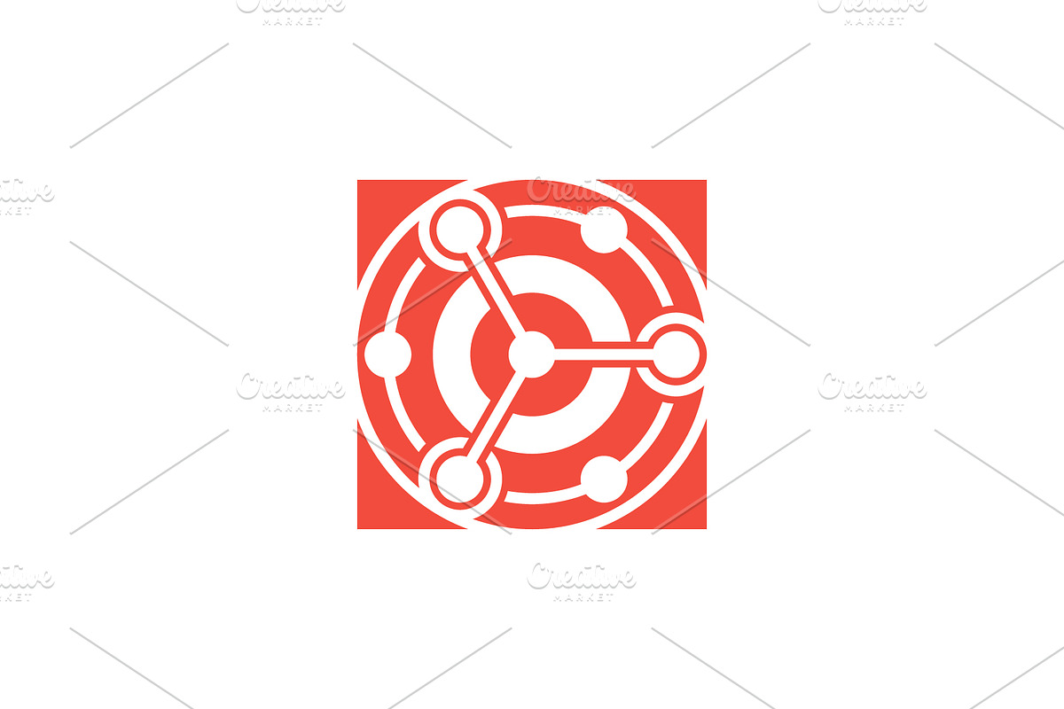 square analytic data logo, a Branding & Logo Template by Rasagama Studio