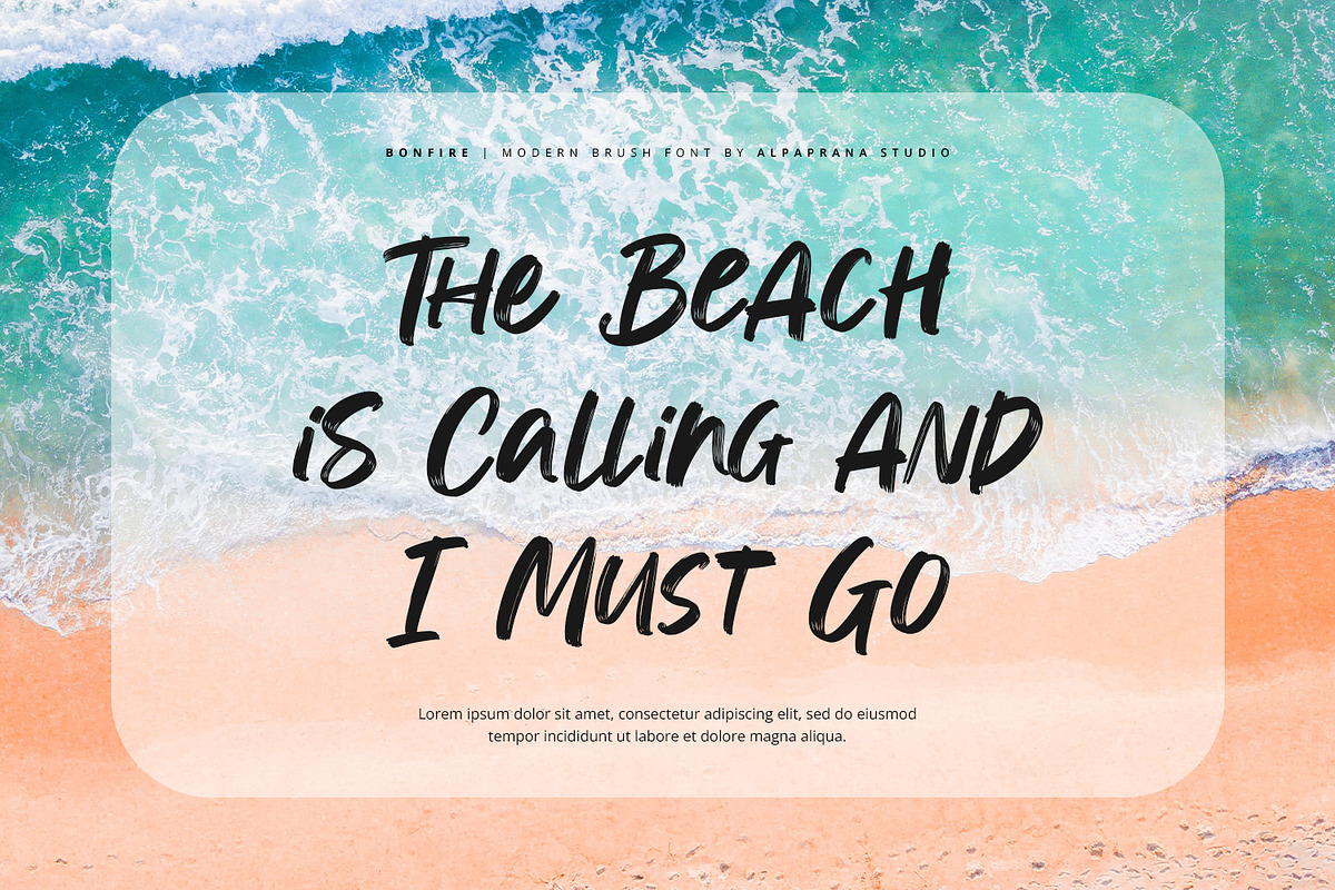 Bonfire - Modern Brush Font, a Handwritten Font by Alpaprana (Photo 7 of 13)