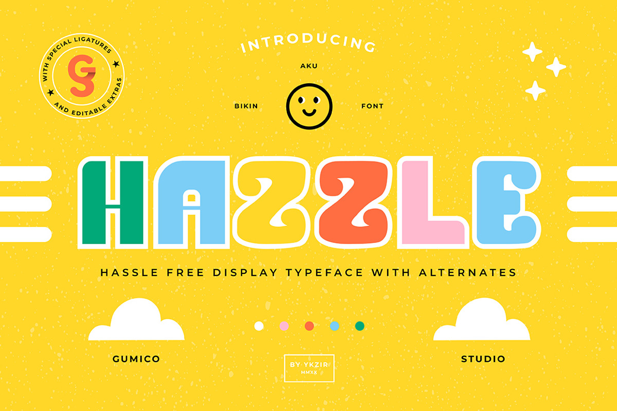 HAZZLE Typeface + BONUS