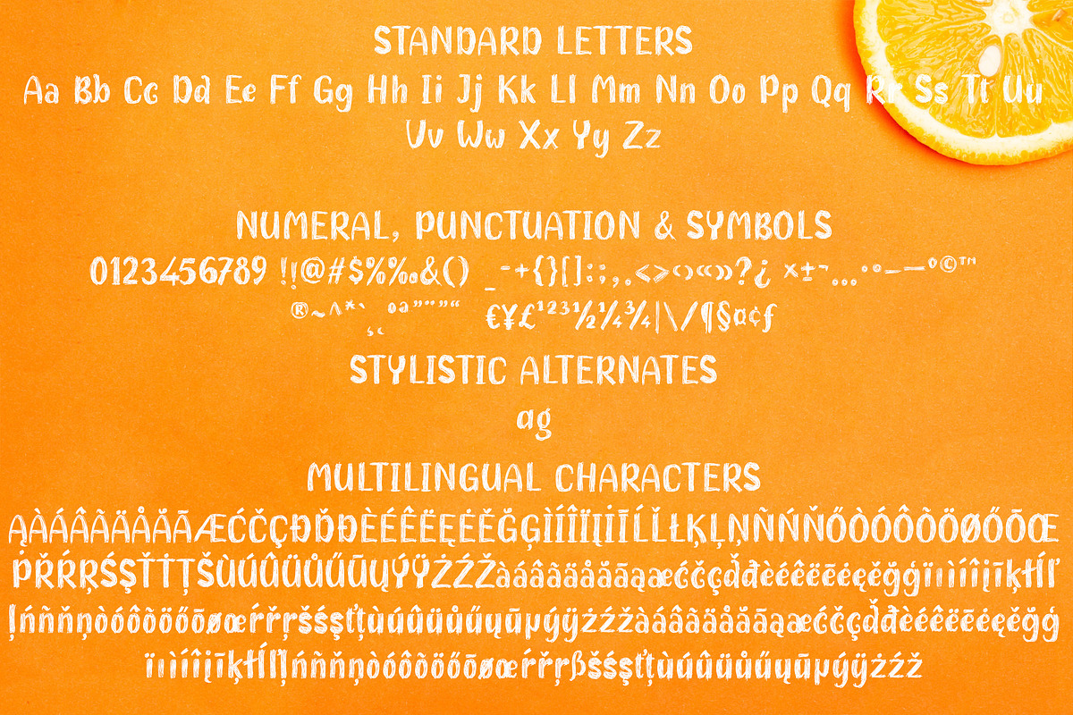 Kampung Orange | Sketch Style Font, a Font by Royaltype (Photo 5 of 6)