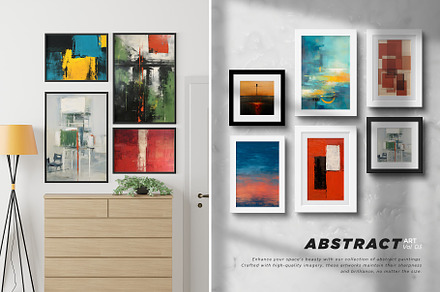 Vibrant Abstract Painting Art Print, a Wallpaper Graphic by Vibrand Studio