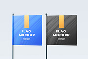 Square Flag Mockup, an Advertising Mockup by zpackcreative (Thumbnail 3 of 5)