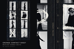 Film Strip Contact Sheet Photo Colla