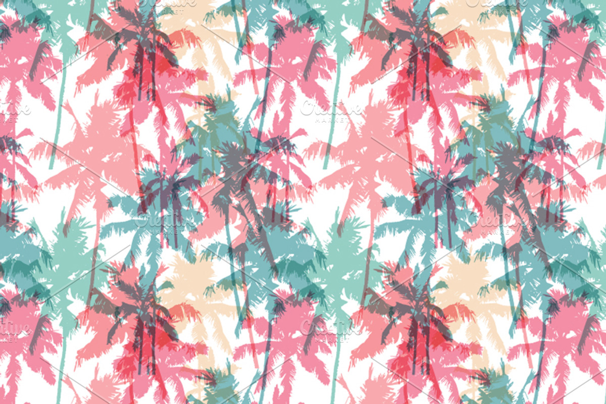 Palm trees backgrounds, a Pattern Graphic by Julia Bilenko (Photo 5 of 9)