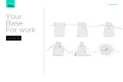Drawstring Pouch Mock-up, a Product Mockup by BlackMocca (Thumbnail 5 of 6)